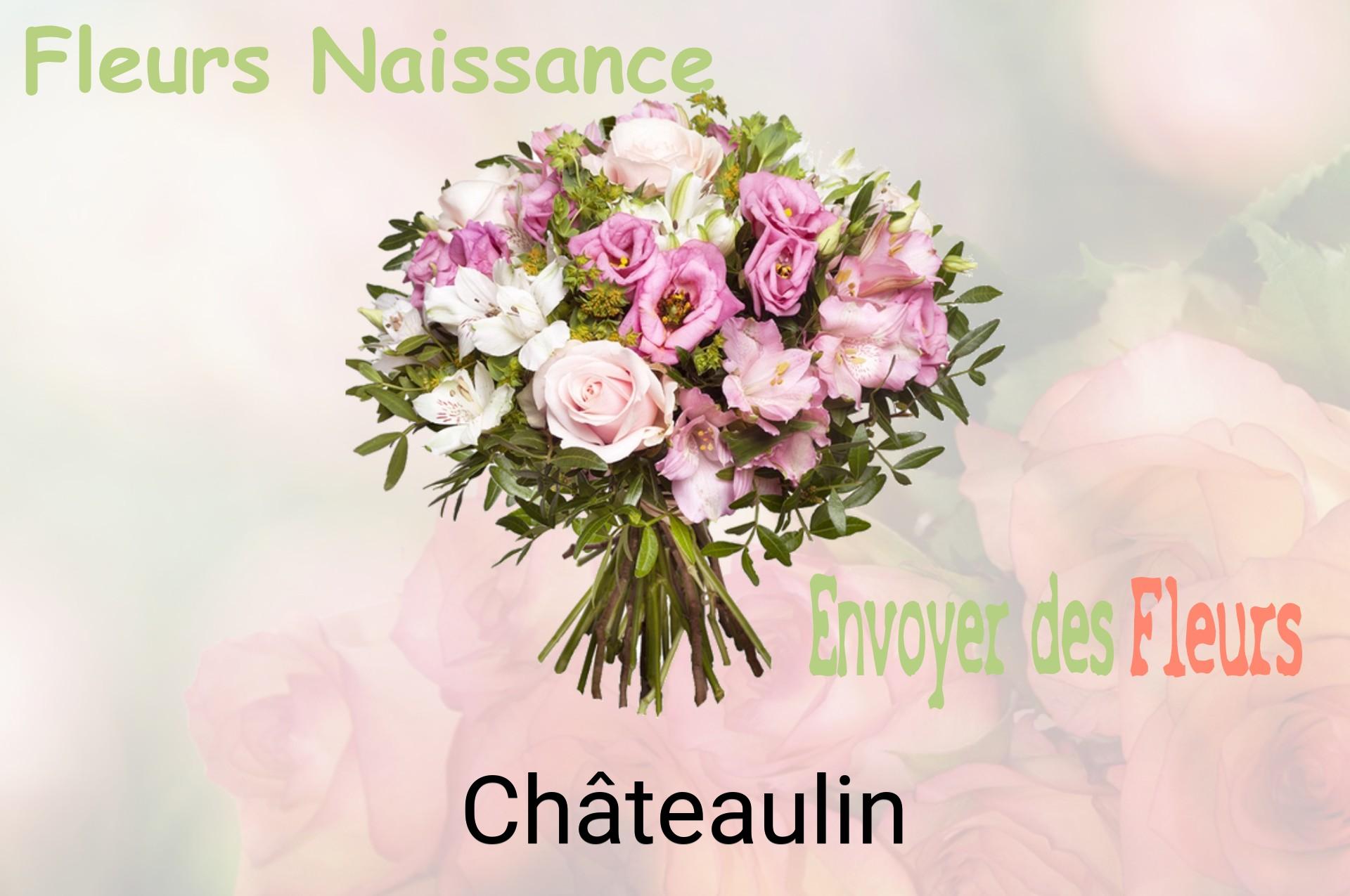 Bouquet de fleurs de naissance livré à Châteaulin